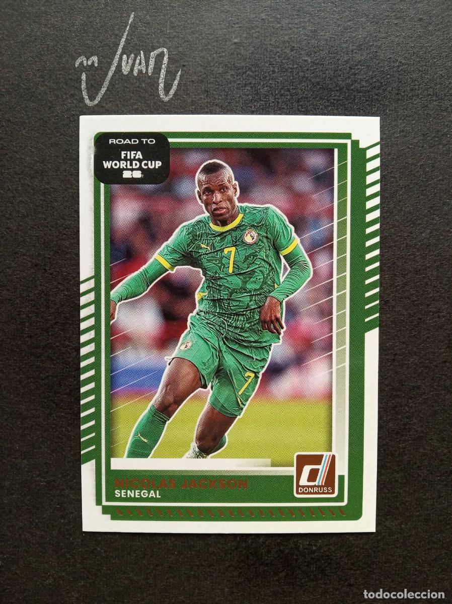 Cromos de F&uacute;tbol: N&ordm; 6 NICOLAS JACKSON SENEGAL BAYER MUNICH ⚽ PANINI &reg; DONRUSS ROAD TO FIFA WORLD CUP 2026 2025 25 26