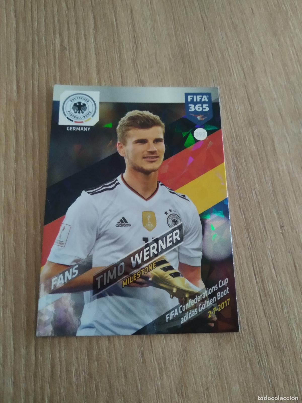 Cromos de F&uacute;tbol: 392 TIMO WERNER ALEMANIA CROMO FUTBOL PANINI ADRENALYN 17-18 FIFA 365 2017-2018