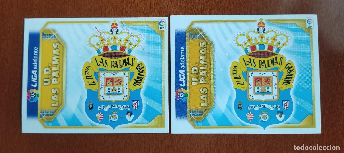 Football Stickers: ERROR CROMO ESTE 2011 - 2012 ESCUDO LAS PALMAS CON RAYAS ROJAS CROMOS ALBUM LIGA FUTBOL 11 - 12