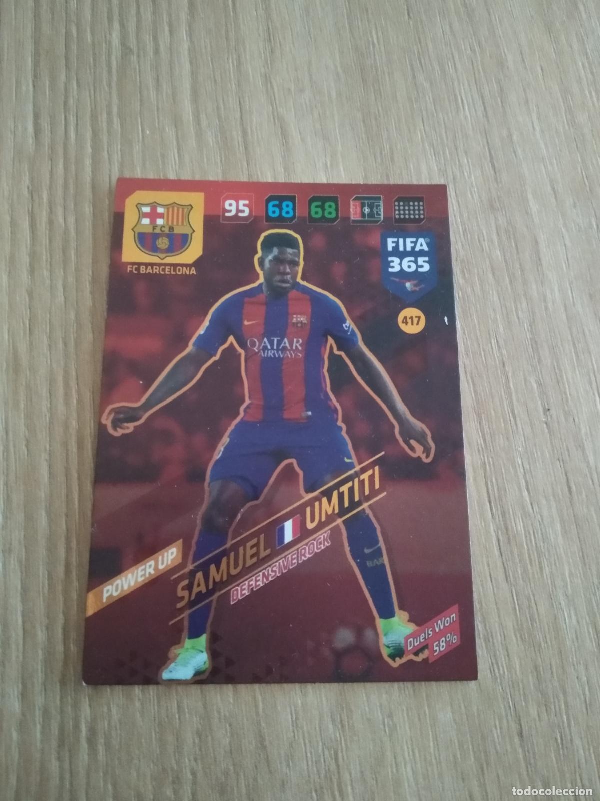 Cromos de F&uacute;tbol: 417 UMTITI BARCELONA BAR&Ccedil;A CROMO FUTBOL PANINI ADRENALYN 17-18 FIFA 365 2017-2018