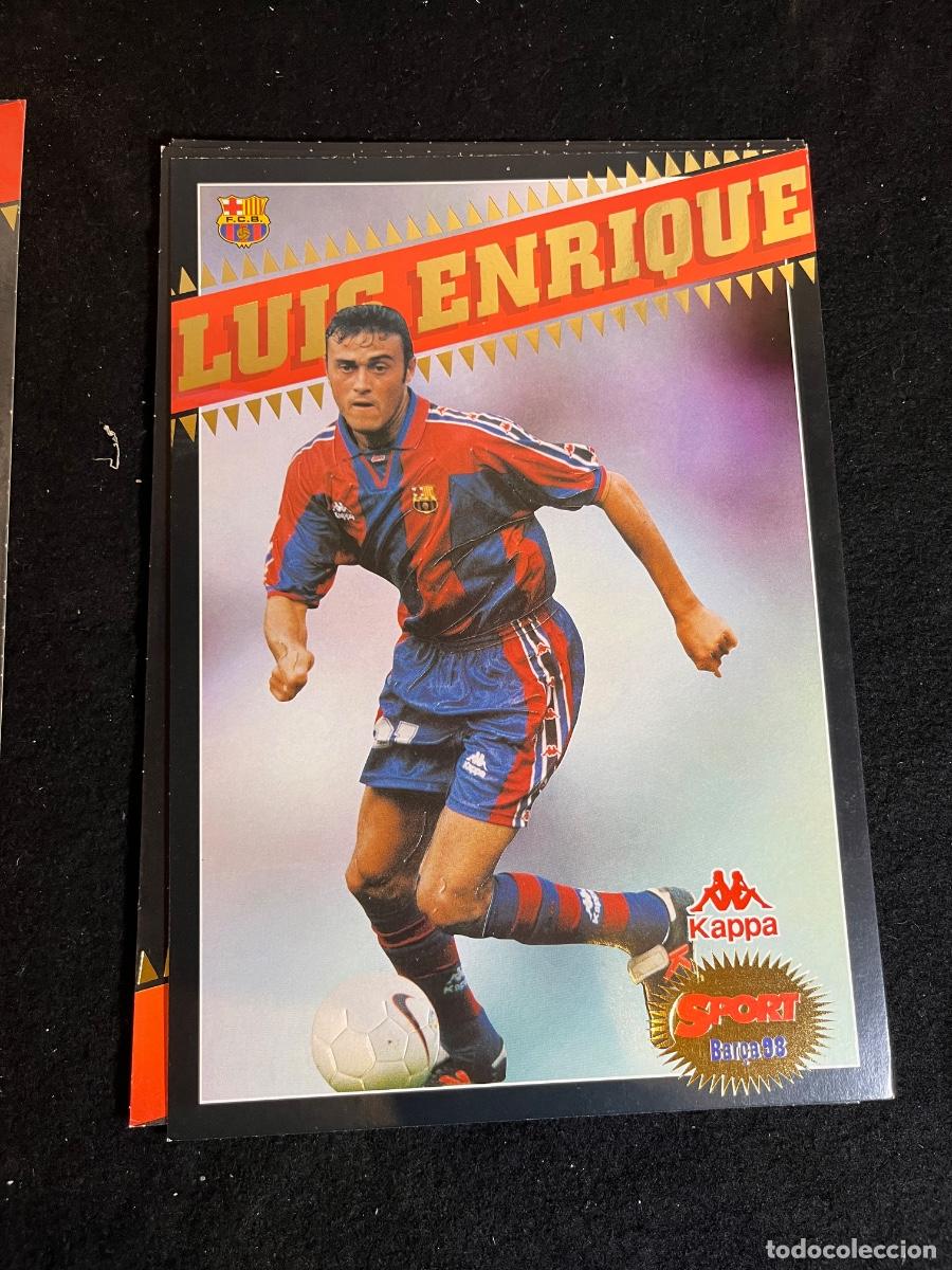 Cromos de F&uacute;tbol: Lote 24 megacromos Sport Bar&ccedil;a 1998 FC Barcelona Kappa Van Gaal Stoichkov Luis Enrique