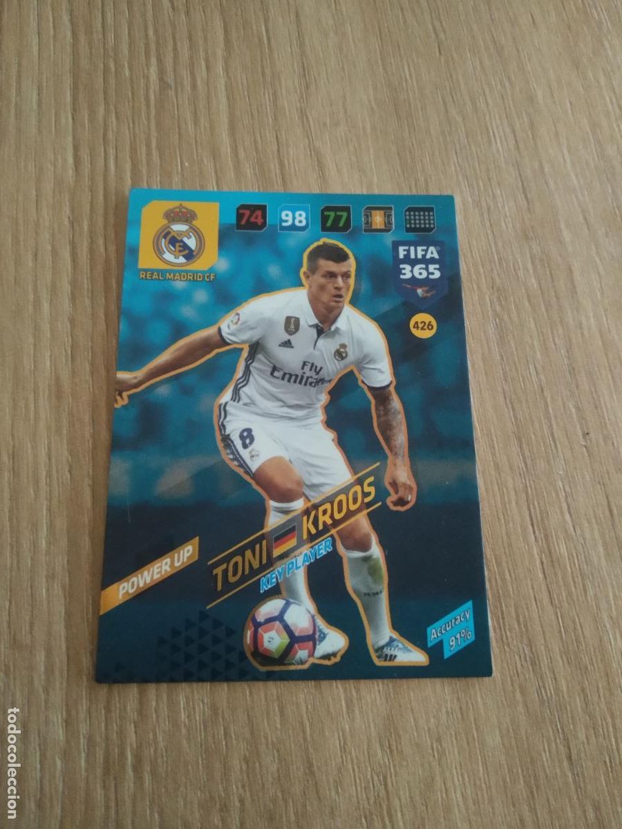 Cromos de F&uacute;tbol: 426 KROOS REAL MADRID CROMO FUTBOL PANINI ADRENALYN 17-18 FIFA 365 2017-2018