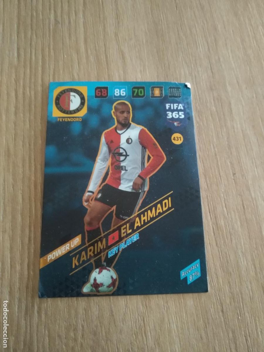 Cromos de F&uacute;tbol: 431 KARIM EL AHMADI FEYENOORD CROMO FUTBOL PANINI ADRENALYN 17-18 FIFA 365 2017-2018