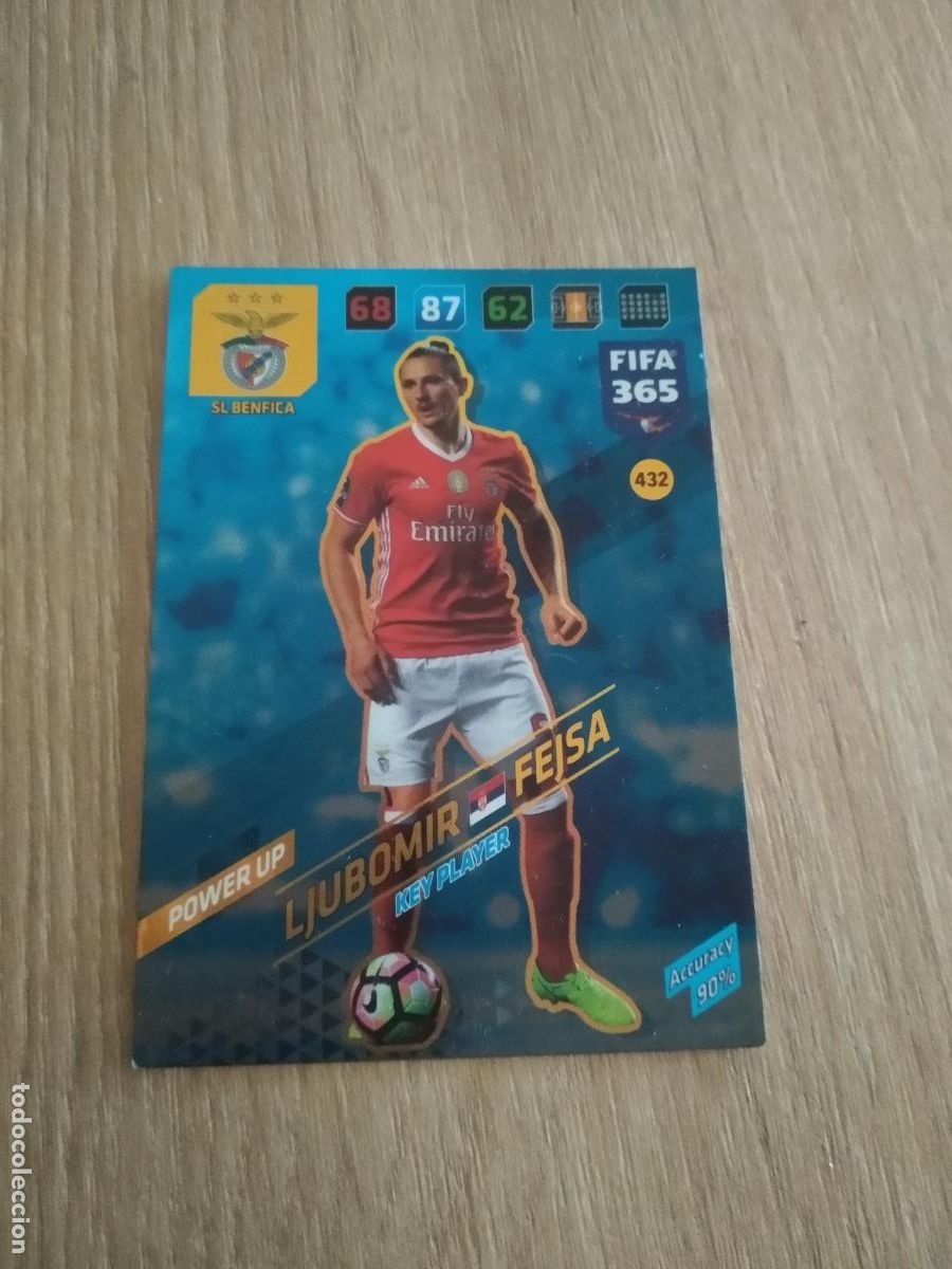 Cromos de F&uacute;tbol: 432 LJUBOMIR FEJSA BENFICA CROMO FUTBOL PANINI ADRENALYN 17-18 FIFA 365 2017-2018