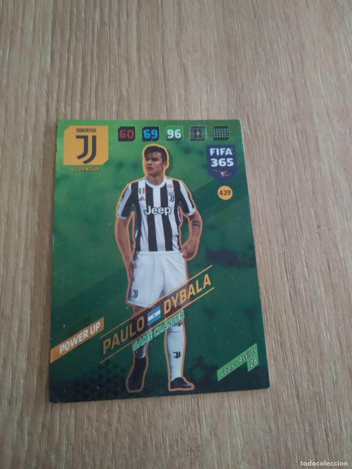 Cromos de F&uacute;tbol: 439 DYBALA JUVENTUS TURIN CROMO FUTBOL PANINI ADRENALYN 17-18 FIFA 365 2017-2018