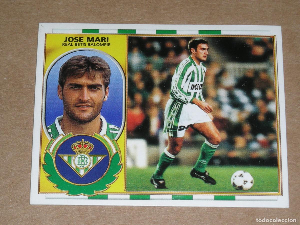 Cromos de F&uacute;tbol: REAL BETIS LIGA 1996 1997 JOSE MARI EDICIONES ESTE (leer descripcion de articulo)