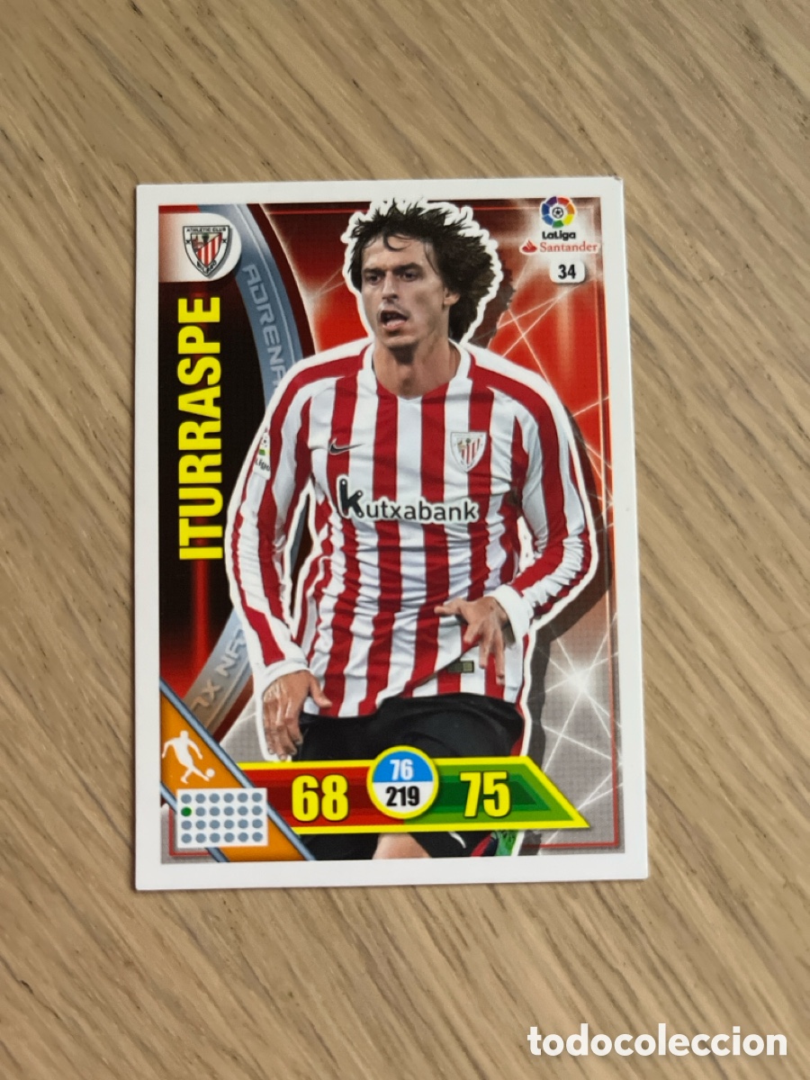 Cromos de F&uacute;tbol: 34 ITURRASPE - ATHLETIC BILBAO - ADRENALYN XL 2016-17