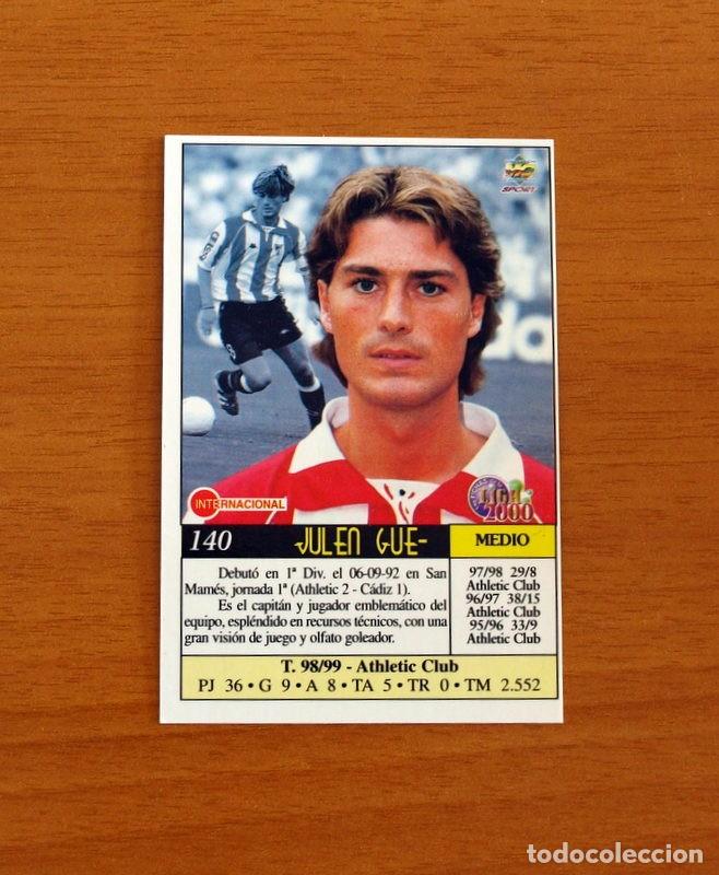 Cromos de F&uacute;tbol: Athletic de Bilbao - N&ordm; 140, Julen Guerrero, error en el nombre - Mundicromo Fichas 1999-2000