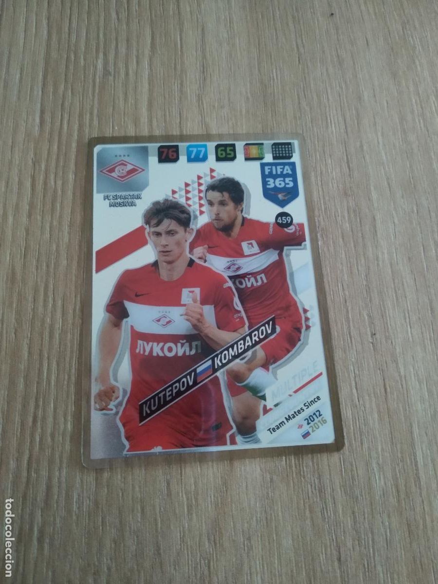 Cromos de F&uacute;tbol: 459 KUTEPOV KOMBAROV SPARTAK MOSCU CROMO FUTBOL PANINI ADRENALYN 17-18 FIFA 365 2017-2018