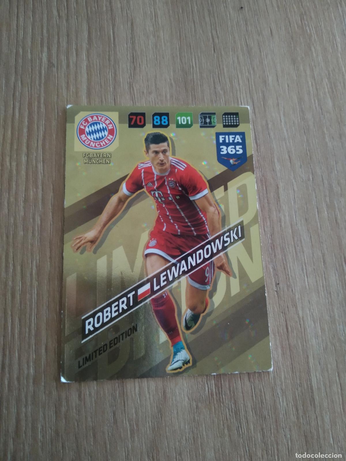 Cromos de F&uacute;tbol: LEWANDOWSKI EDICION LIMITADA BAYERN MUNICH CROMO FUTBOL PANINI ADRENALYN 17-18 FIFA 365 2017-2018