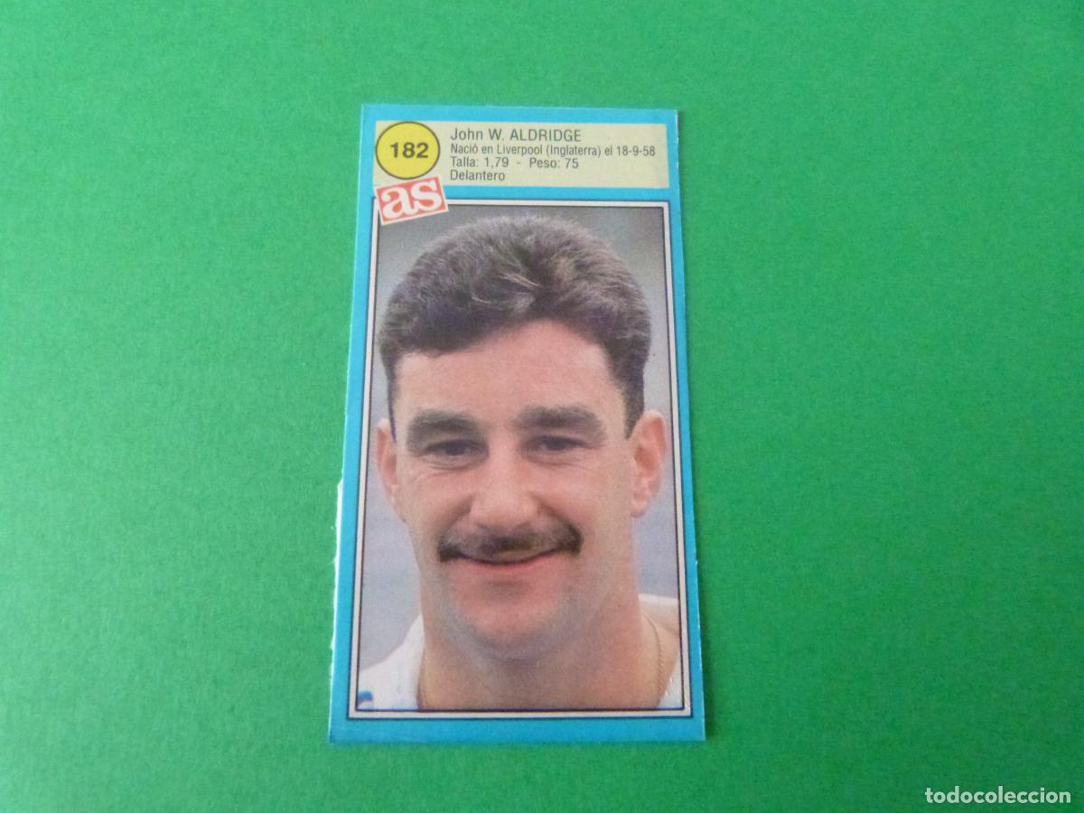 Cromos de F&uacute;tbol: CROMO FUTBOL ALDRIDGE REAL SOCIEDAD RECORTADO N&ordm; 182 ASES DE LA LIGA 1990-1991/90-91 DIARIO AS