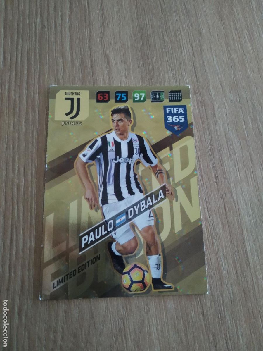 Cromos de F&uacute;tbol: DYBALA JUVENTUS TURIN EDICION LIMITADA CROMO FUTBOL PANINI ADRENALYN 17-18 FIFA 365 2017-2018