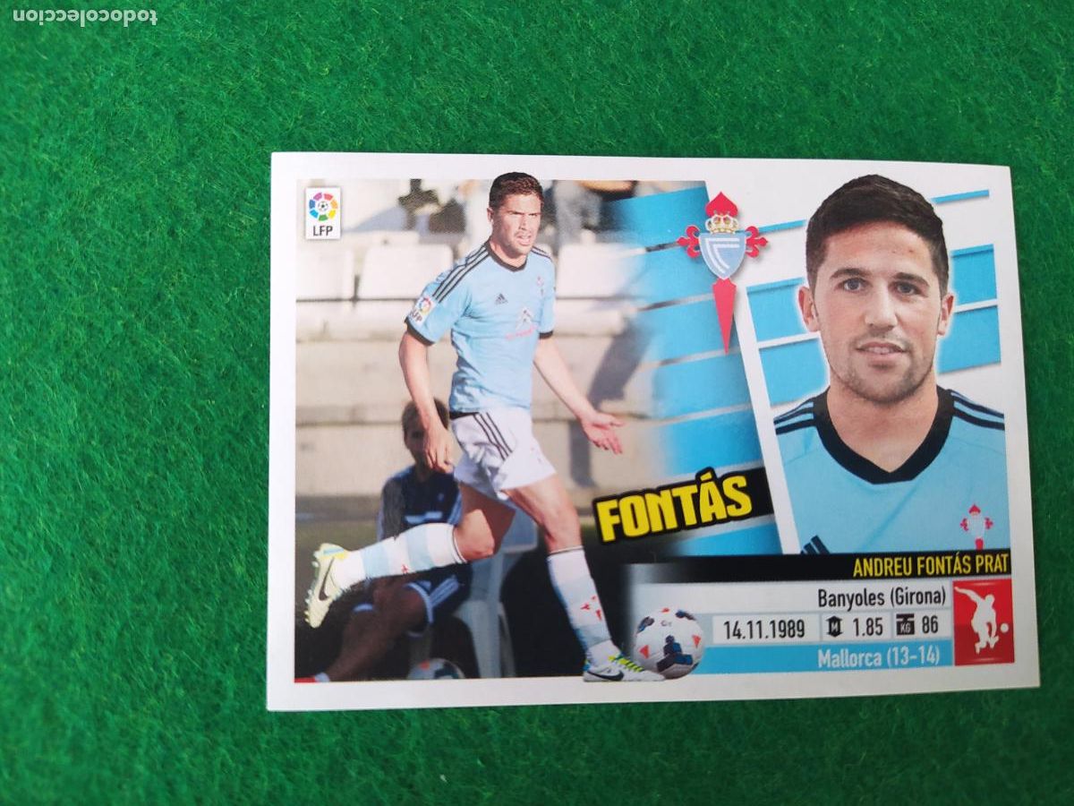 Cromos de F&uacute;tbol: LIGA ESTE 2013 2014 13/14 NUEVO SIN PEGAR N&ordm; 8 FONTAS CELTA DE VIGO