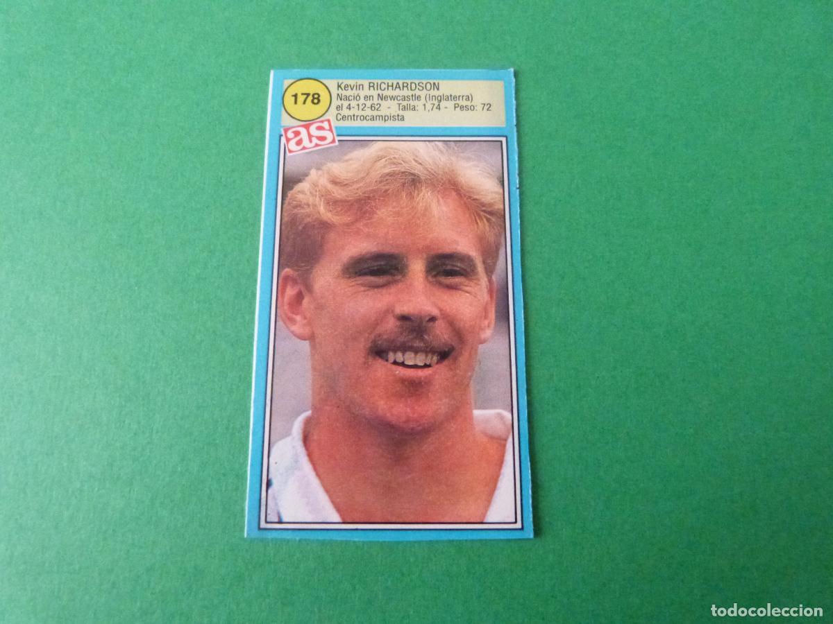 Cromos de F&uacute;tbol: CROMO FUTBOL RICHARDSON REAL SOCIEDAD RECORTADO N&ordm; 178 ASES DE LA LIGA 1990-1991/90-91 DIARIO AS