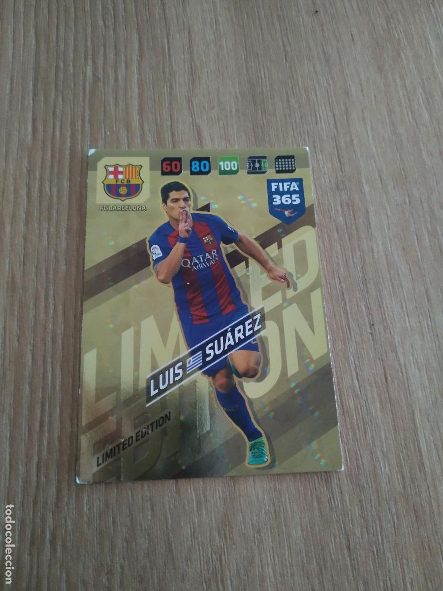 Cromos de F&uacute;tbol: LUIS SUAREZ BARCELONA BAR&Ccedil;A EDICION LIMITADA CROMO FUTBOL PANINI ADRENALYN 17-18 FIFA 365 2017-2018