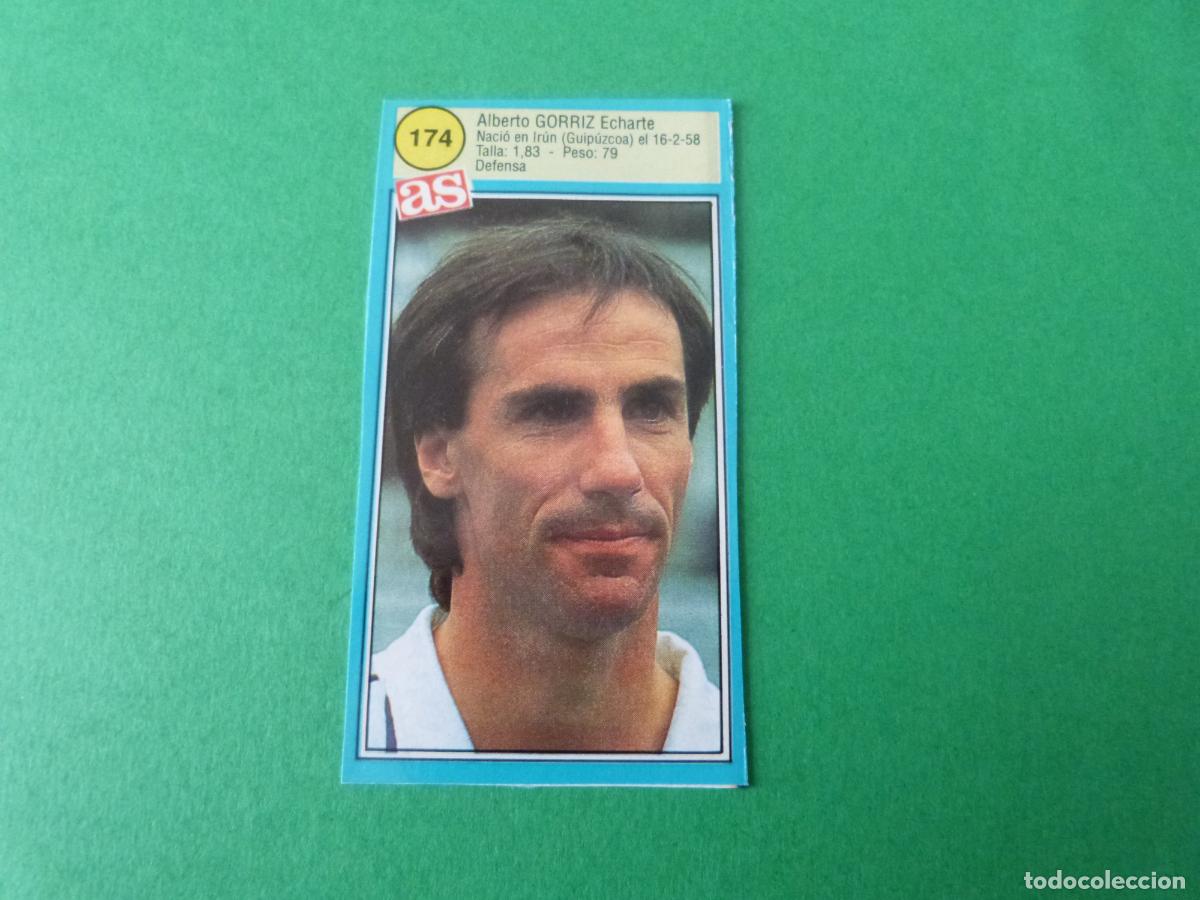 Cromos de F&uacute;tbol: CROMO FUTBOL GORRIZ REAL SOCIEDAD RECORTADO N&ordm; 174 ASES DE LA LIGA 1990-1991/90-91 DIARIO AS