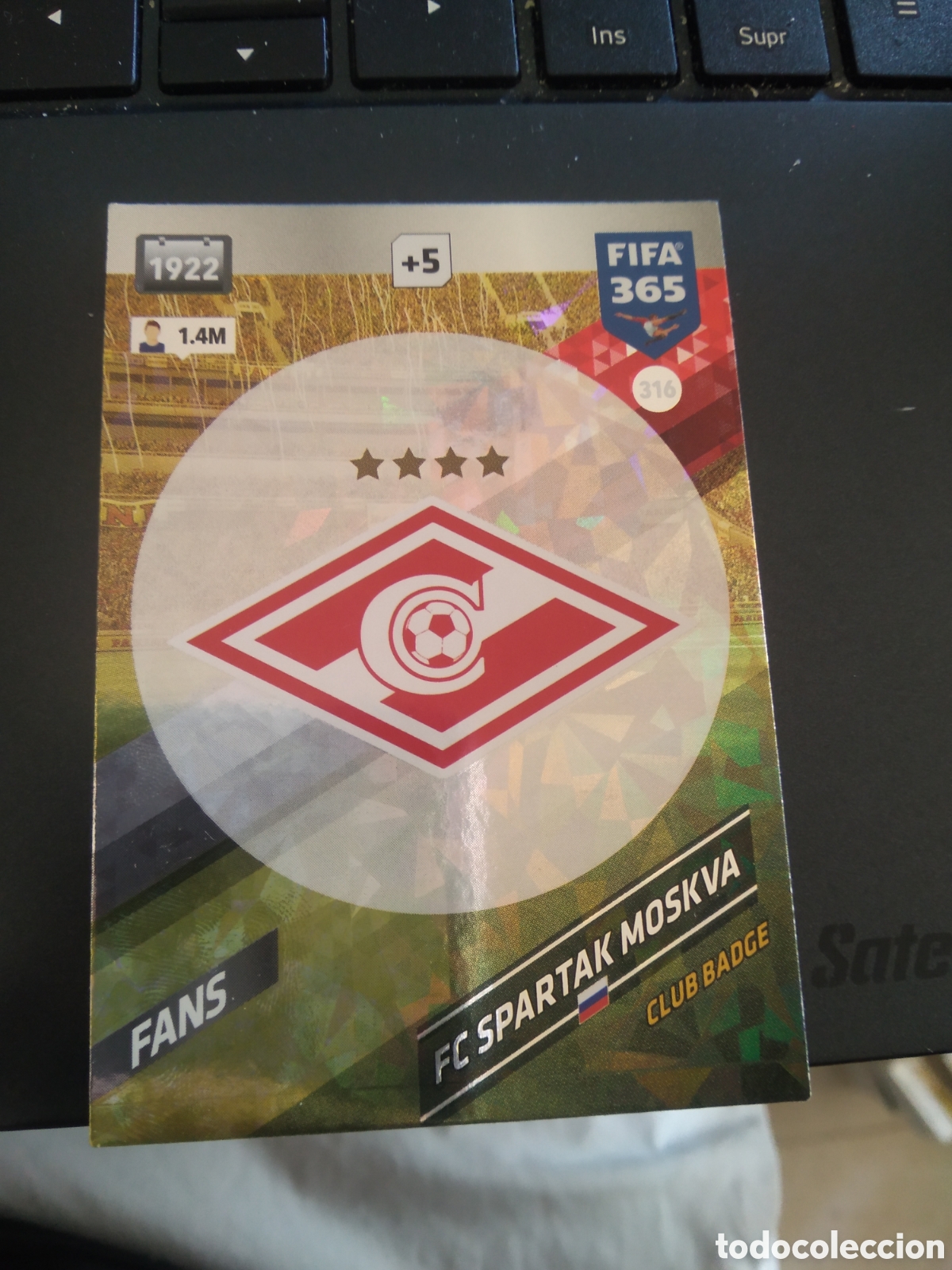Cartes &agrave; collectionner de Football: 316 ESCUDO SPARTAK MOSCU CROMO FUTBOL PANINI ADRENALYN 17-18 FIFA 365 2017-2018