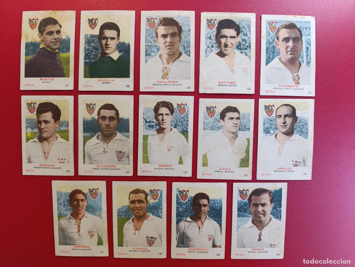 Football Stickers: FEDORA 50-51. EQUIPO COMPLETO SEVILLA - CROMOS CIGARRILLOS FEDORA - LIGA 1950/1951