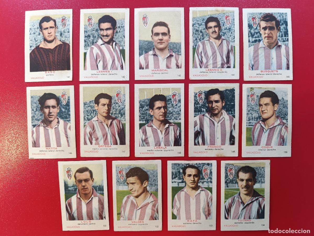 Football Stickers: FEDORA 50-51. EQUIPO COMPLETO VALLADOLID - CROMOS CIGARRILLOS FEDORA - LIGA 1950/1951