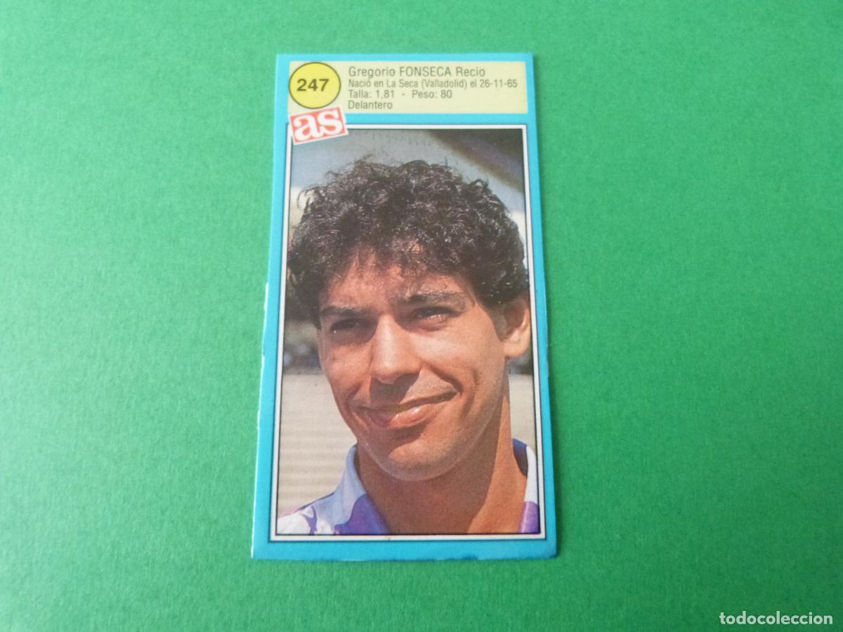 Cromos de F&uacute;tbol: CROMO FUTBOL FONSECA REAL VALLADOLID RECORTADO N&ordm; 247 ASES DE LA LIGA 1990-1991/90-91 DIARIO AS