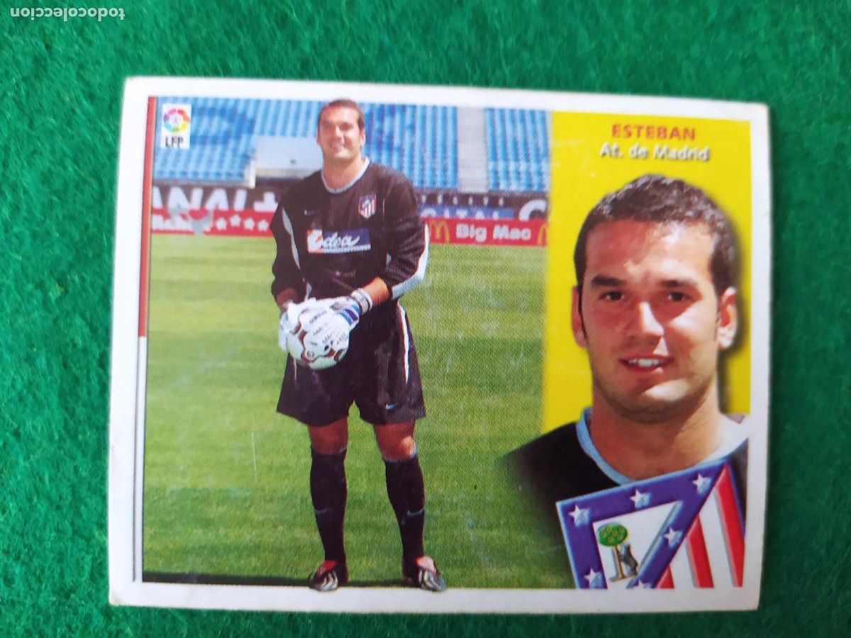 Cromos de F&uacute;tbol: LIGA ESTE 2002 2003 02/03 SIN PEGAR COLOCA ESTEBAN ATLETICO DE MADRID