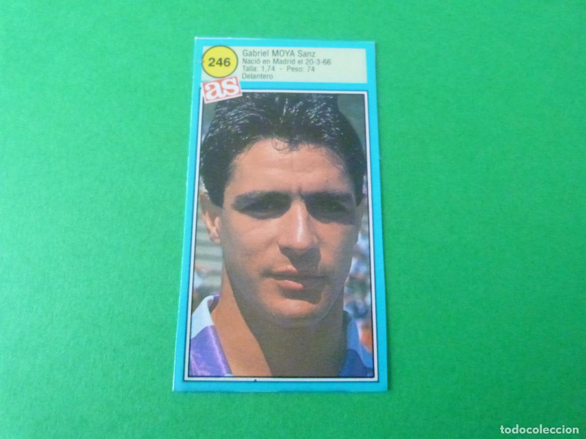 Cromos de F&uacute;tbol: CROMO FUTBOL MOYA REAL VALLADOLID RECORTADO N&ordm; 246 ASES DE LA LIGA 1990-1991/90-91 DIARIO AS
