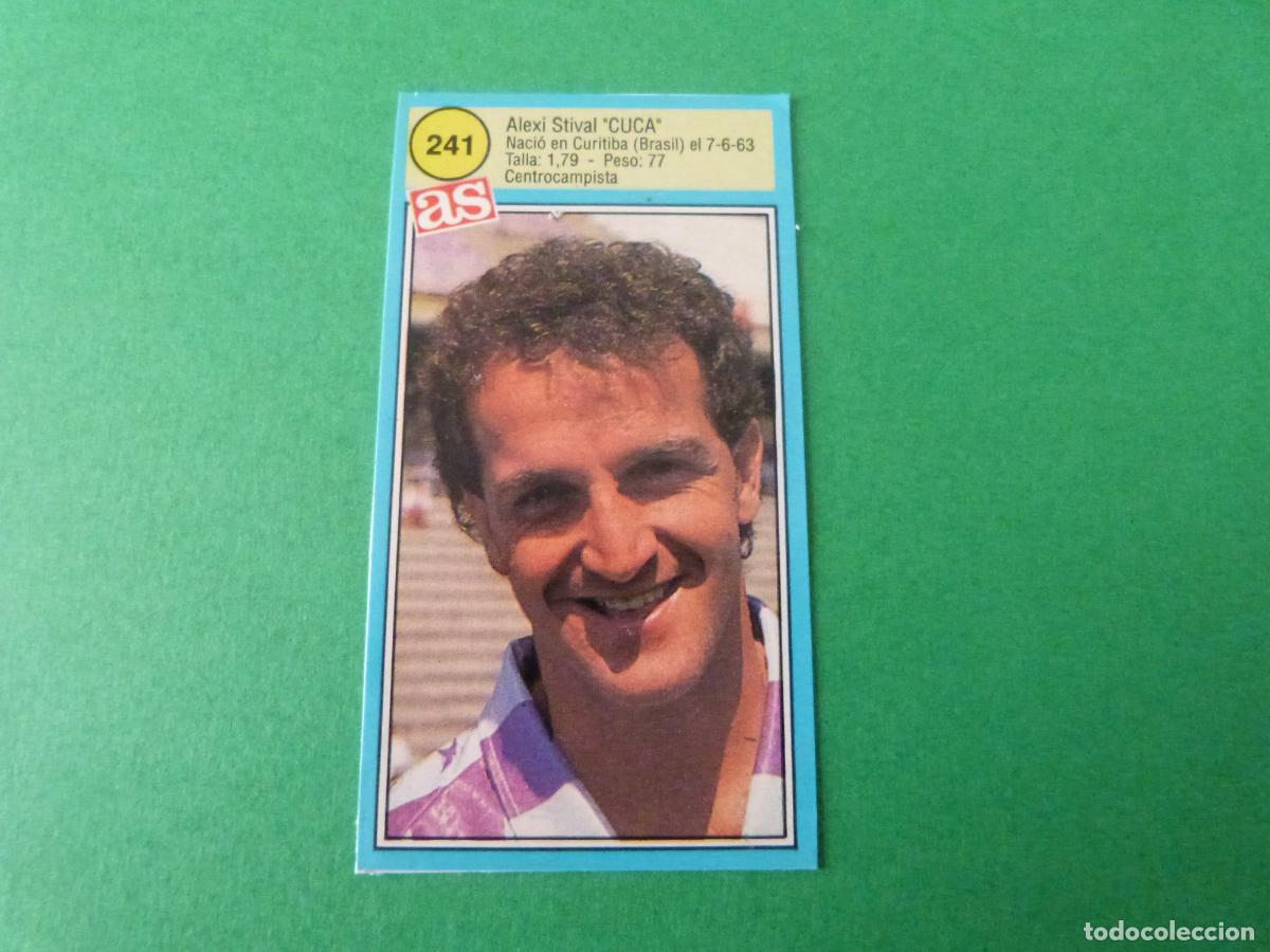 Cromos de F&uacute;tbol: CROMO FUTBOL CUCA REAL VALLADOLID RECORTADO N&ordm; 241 ASES DE LA LIGA 1990-1991/90-91 DIARIO AS