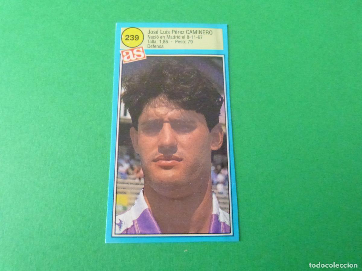 Cromos de F&uacute;tbol: CROMO FUTBOL CAMINERO REAL VALLADOLID RECORTADO N&ordm; 239 ASES DE LA LIGA 1990-1991/90-91 DIARIO AS