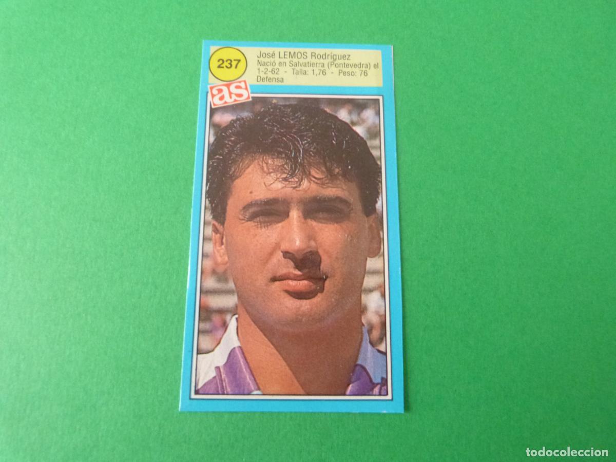 Cromos de F&uacute;tbol: CROMO FUTBOL LEMOS REAL VALLADOLID RECORTADO N&ordm; 237 ASES DE LA LIGA 1990-1991/90-91 DIARIO AS