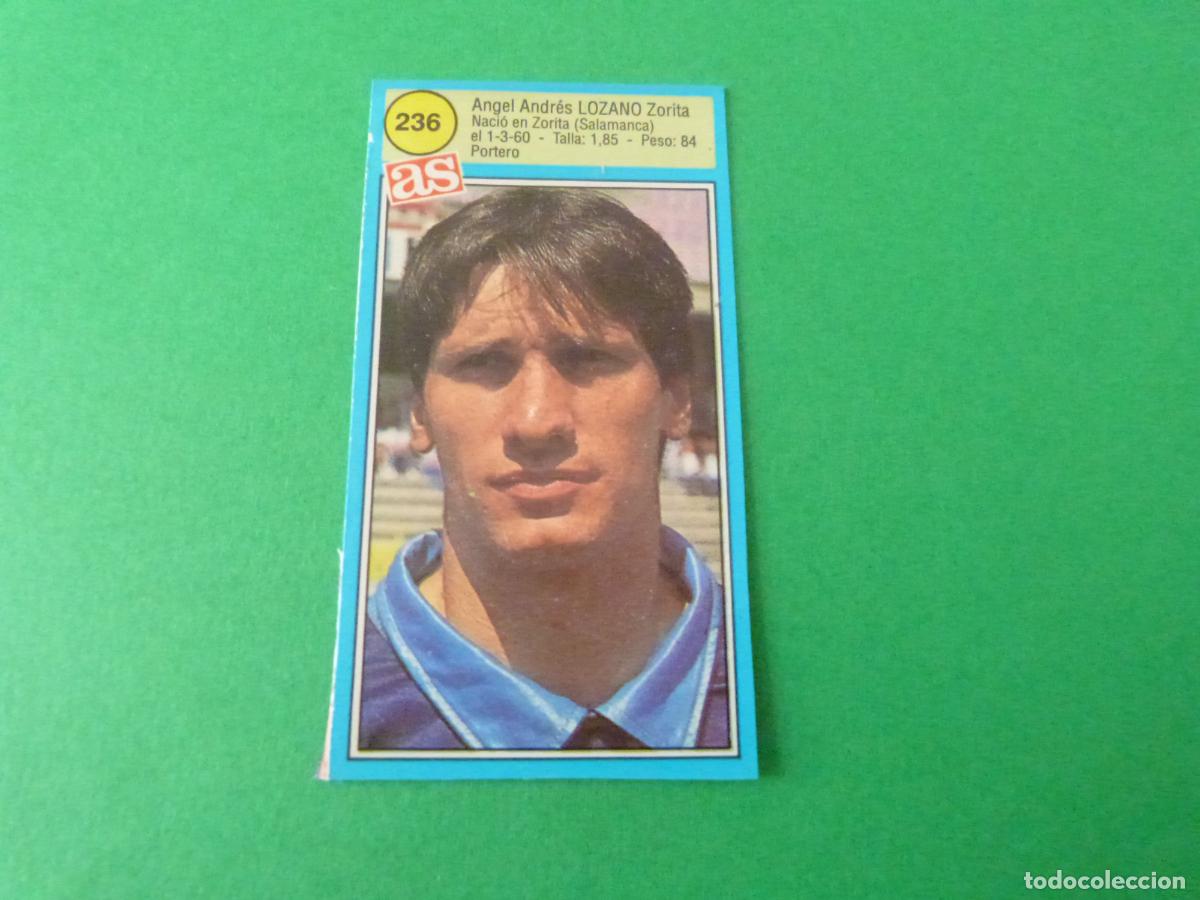 Cromos de F&uacute;tbol: CROMO FUTBOL LOZANO REAL VALLADOLID RECORTADO N&ordm; 236 ASES DE LA LIGA 1990-1991/90-91 DIARIO AS
