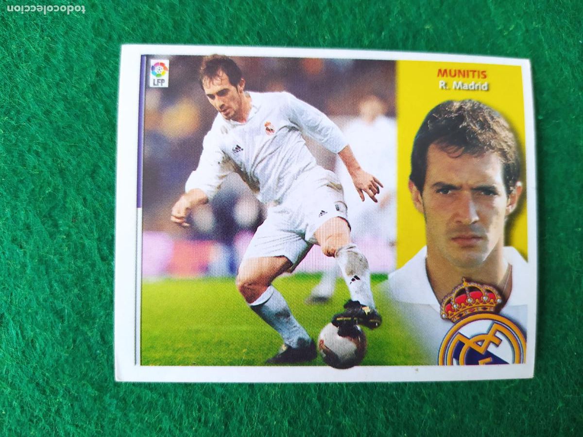 Cromos de F&uacute;tbol: LIGA ESTE 2002 2003 02/03 SIN PEGAR MUNITIS REAL MADRID