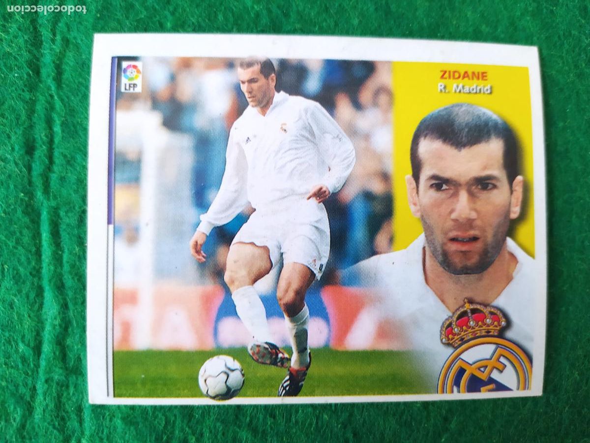Cromos de F&uacute;tbol: LIGA ESTE 2002 2003 02/03 SIN PEGAR ZIDANE REAL MADRID