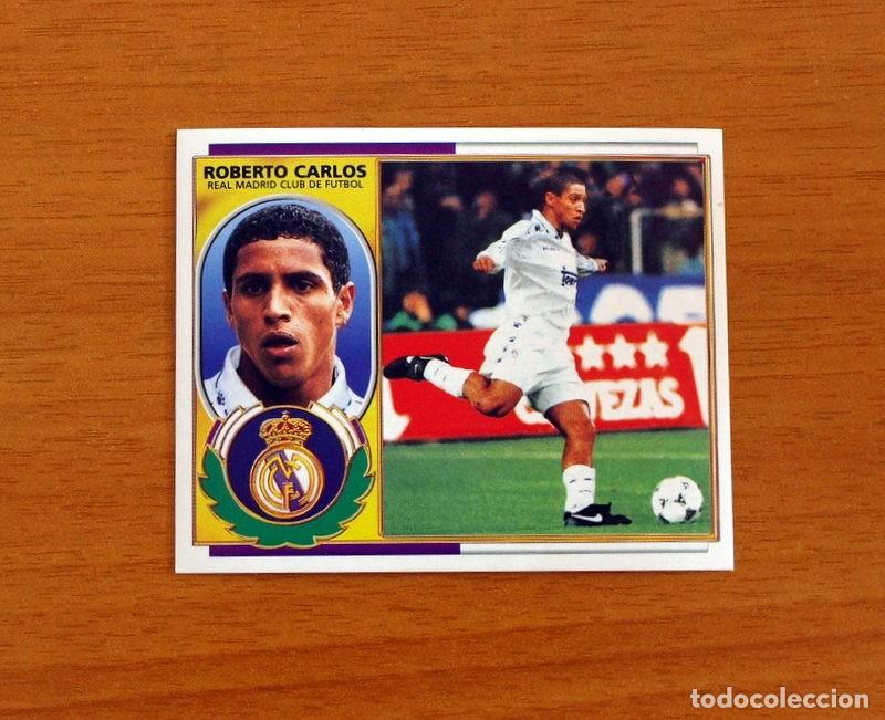 Cromos de F&uacute;tbol: Real Madrid - Roberto Carlos - Versi&oacute;n - Ediciones Este Liga 1996-1997, 96-97 - Nunca Pegado