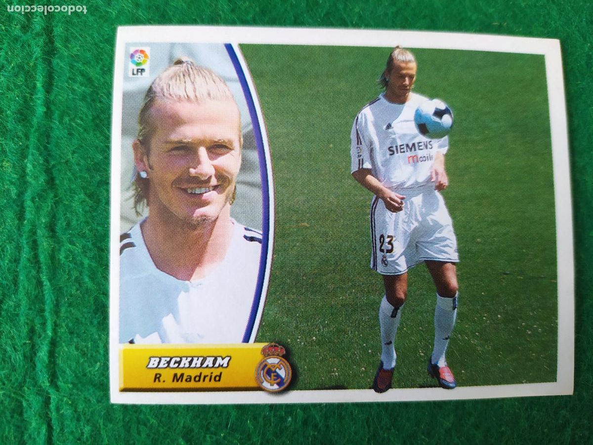 Cromos de F&uacute;tbol: LIGA ESTE 2003 2004 03/04 SIN PEGAR BECKHAM REAL MADRID