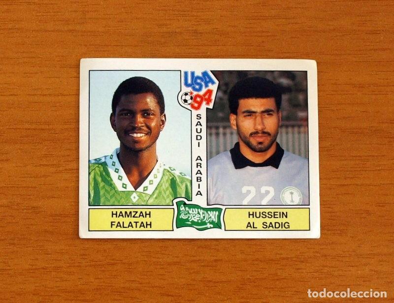 Cromos de F&uacute;tbol: Arabia Saudi - N&ordm; 443 Hamzah Falatah-Hussein Al Sadig- Usa 94 - Panini 1994 - Nunca pegado