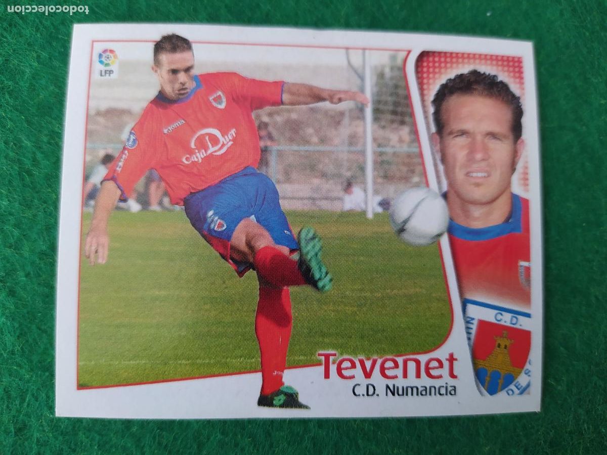 Cromos de F&uacute;tbol: LIGA ESTE 2004 2005 04/05 SIN PEGAR TEVENET NUMANCIA