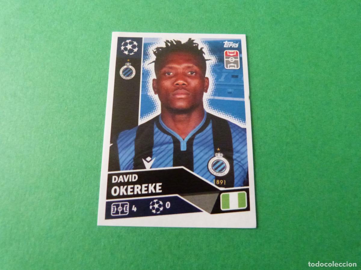 Cromos de F&uacute;tbol: CROMO FUTBOL OKEREKE CLUB BRUJAS SIN PEGAR N&ordm; 18 CHAMPIONS LEAGUE 2020-2021/20-21 TOPPS