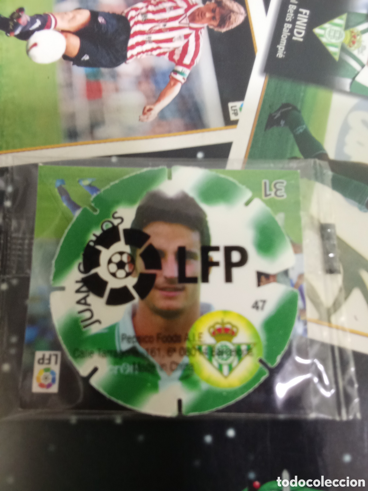 Cromos de F&uacute;tbol: N&ordm; 47 JUAN CARLOS BETIS TAZO LIGA 2012-2013 MATULIGA 12-13 MATUTANO. NUEVO