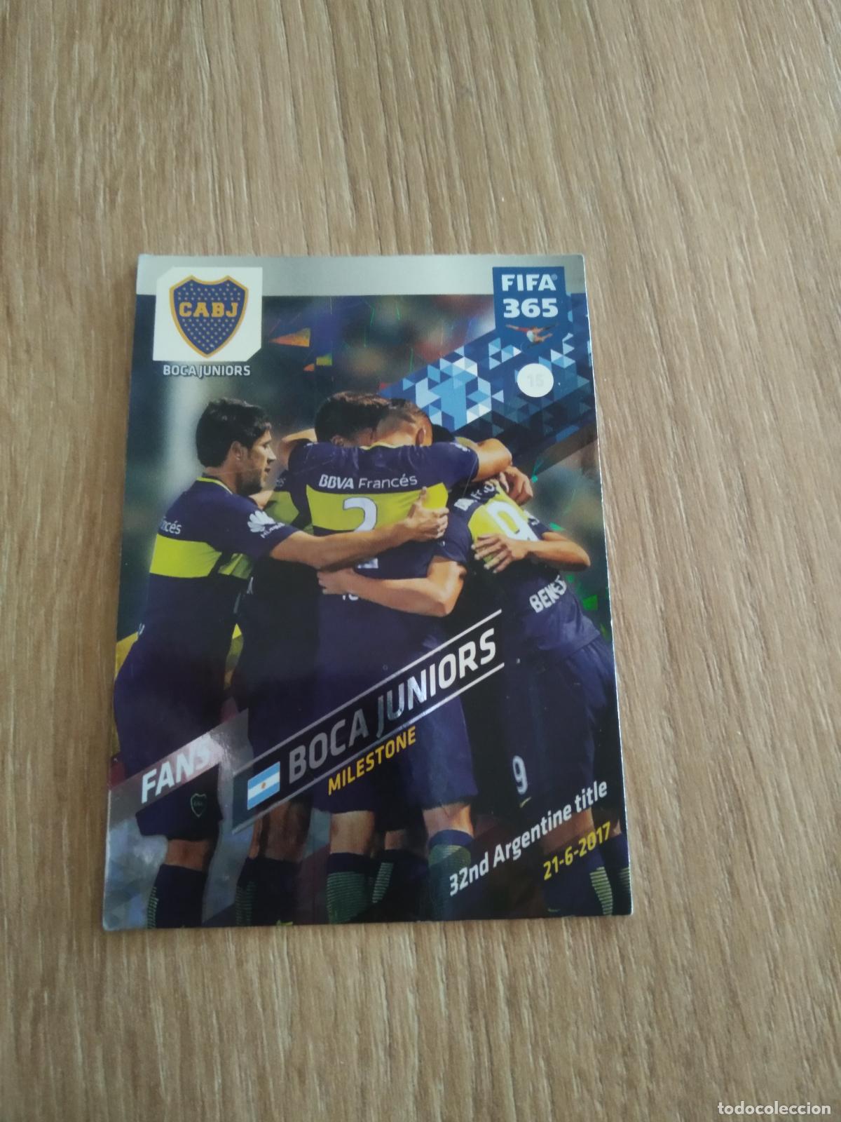 Cromos de F&uacute;tbol: 15 EQUIPO PLANTILLA BOCA JUNIORS CROMO FUTBOL PANINI ADRENALYN 17-18 FIFA 365 2017-2018