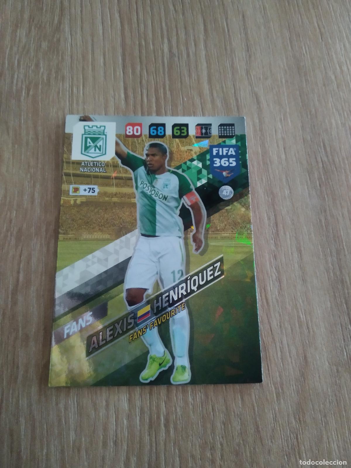 Cromos de F&uacute;tbol: 47 ALEXIS HENRIQUEZ ATLETICO NACIONAL CROMO FUTBOL PANINI ADRENALYN 17-18 FIFA 365 2017-2018