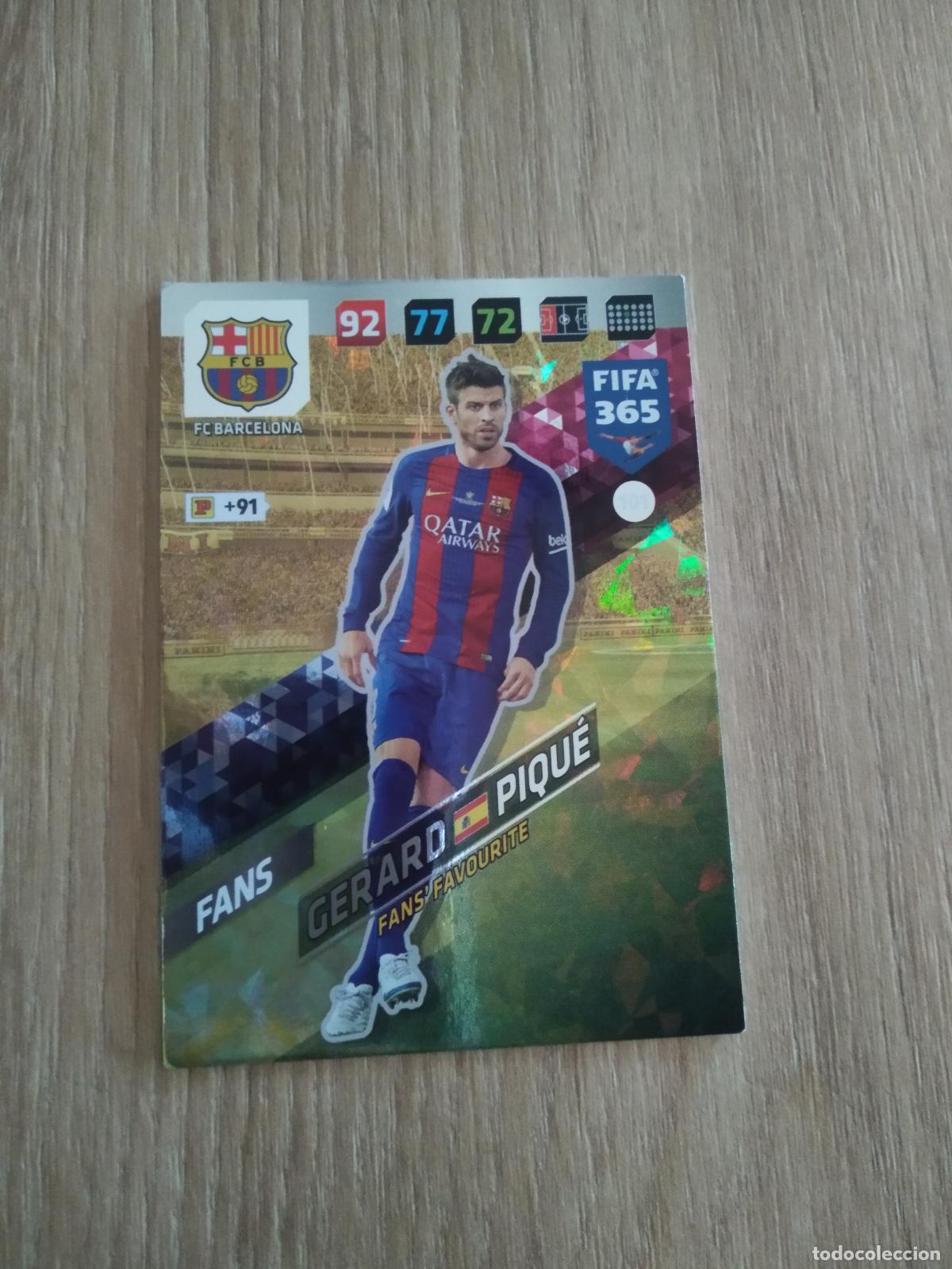 Cromos de F&uacute;tbol: 101 PIQUE BARCELONA BAR&Ccedil;A CROMO FUTBOL PANINI ADRENALYN 17-18 FIFA 365 2017-2018