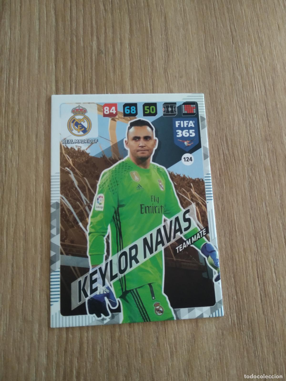 Cromos de F&uacute;tbol: 124 KEYLOR NAVAS REAL MADRID CROMO FUTBOL PANINI ADRENALYN 17-18 FIFA 365 2017-2018