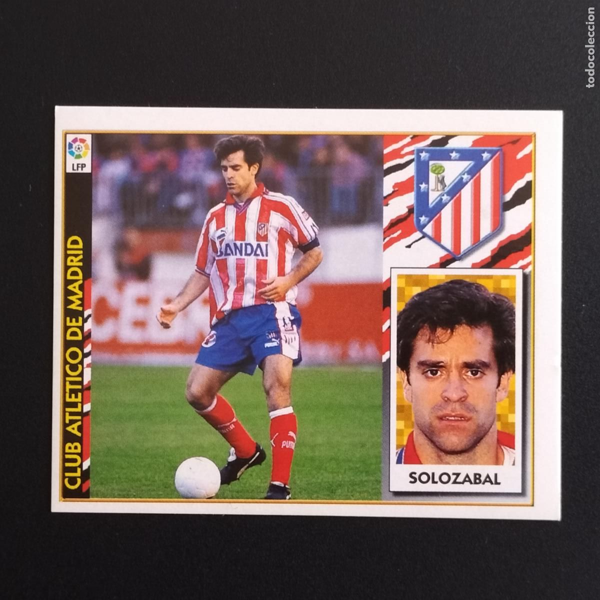 Cromos de F&uacute;tbol: CROMO BAJA SOLOZABAL AT. MADRID CROMOS ALBUM EDICIONES ESTE LIGA FUTBOL 1997-1998 97-98
