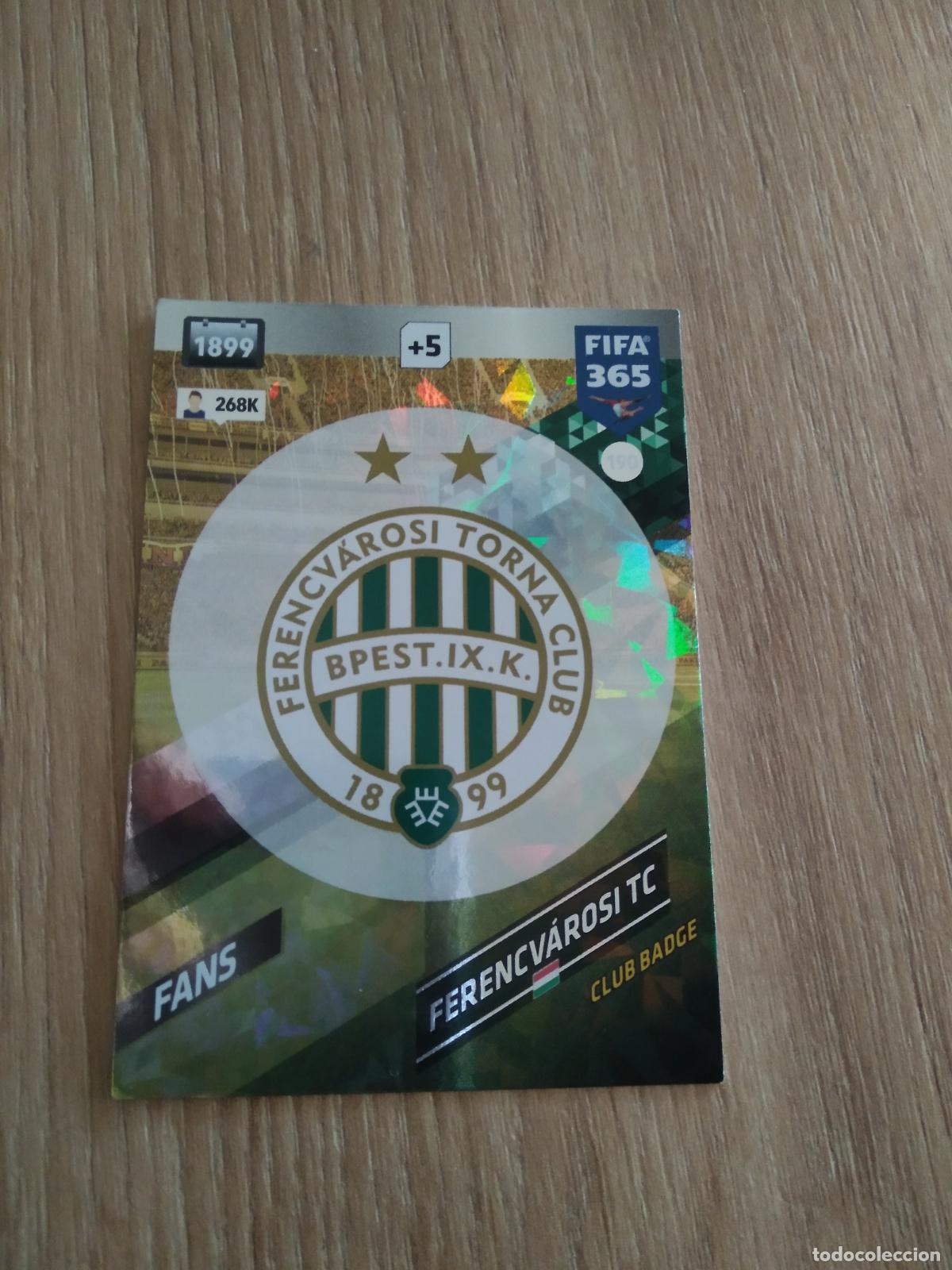 Cromos de F&uacute;tbol: 190 ESCUDO FERENCVAROSI CROMO FUTBOL PANINI ADRENALYN 17-18 FIFA 365 2017-2018