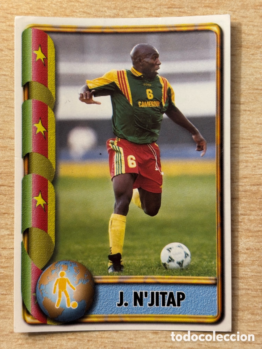 Cromos de F&uacute;tbol: # 128 J. N&rsquo;Jitap Camer&uacute;n Mundial Francia 98 Ediciones Estadio