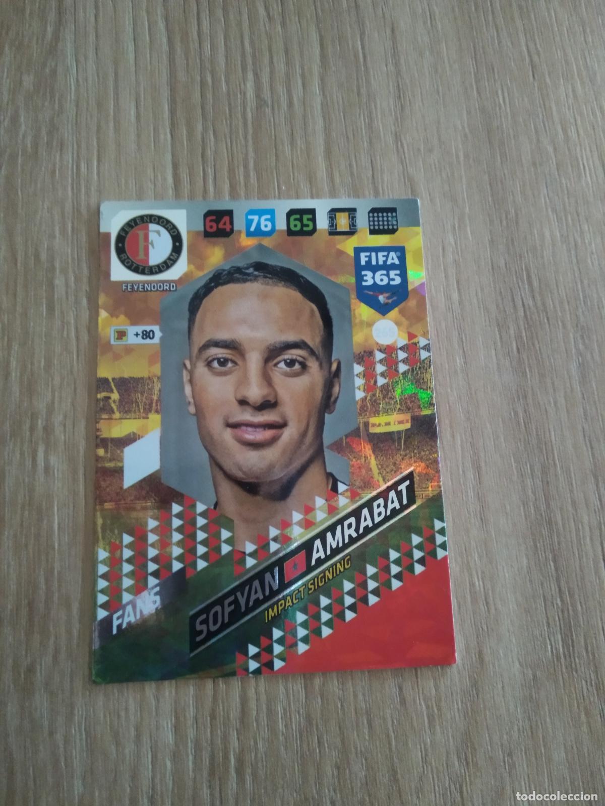 Cromos de F&uacute;tbol: 265 AMRABAT FEYENOORD CROMO FUTBOL PANINI ADRENALYN 17-18 FIFA 365 2017-2018