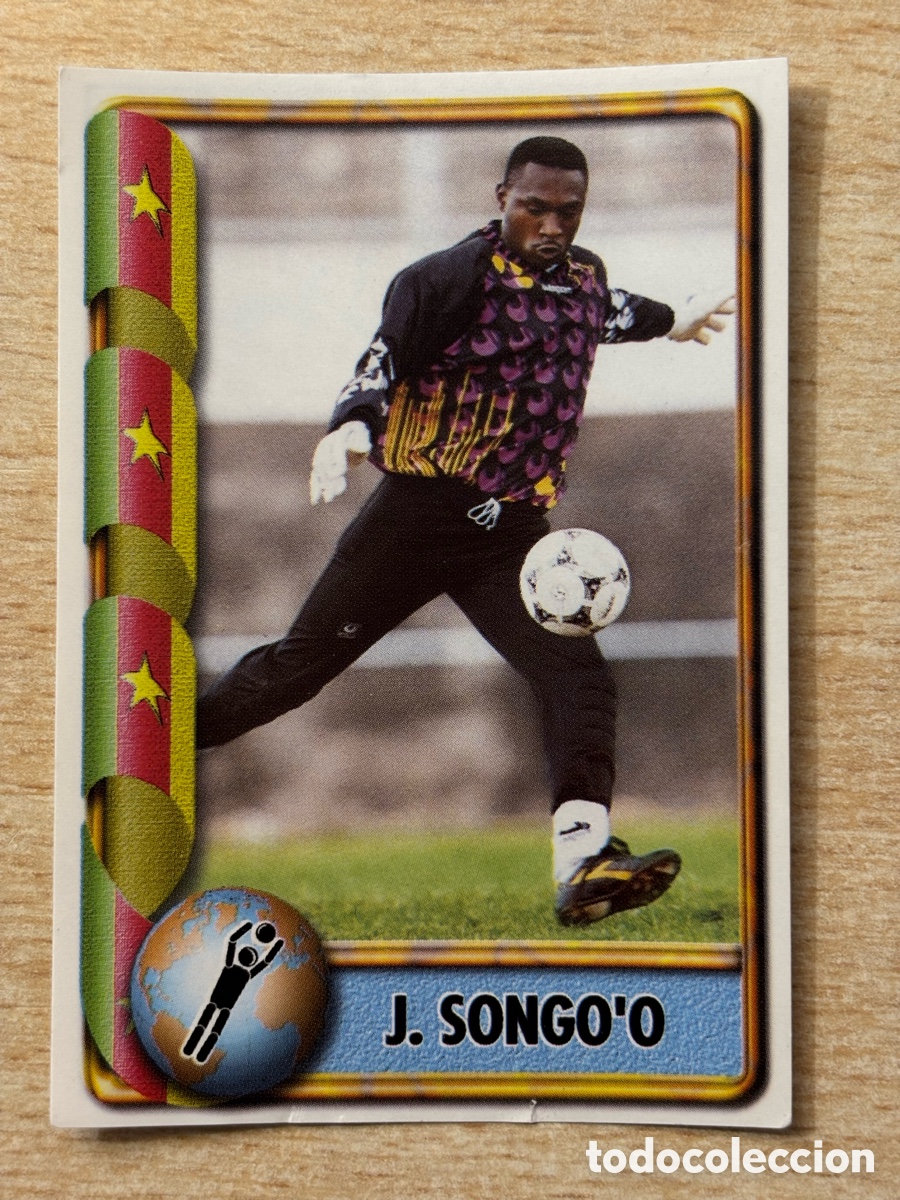 Cromos de F&uacute;tbol: # 125 J. Songo&rsquo;o Camer&uacute;n Mundial Francia 98 Ediciones Estadio
