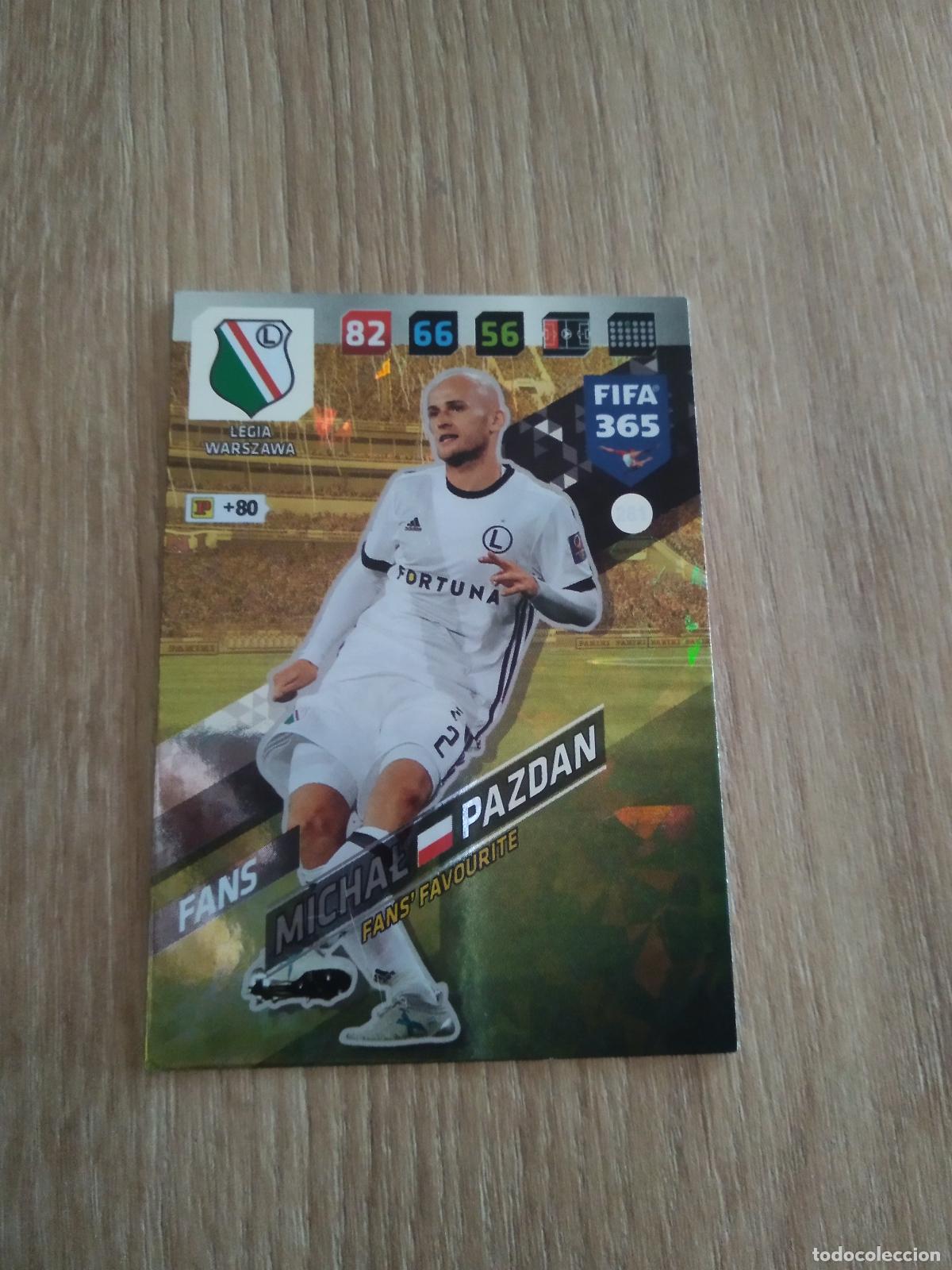 Cromos de F&uacute;tbol: 281 MICHAL PAZDAN LEGIA WARSZAWA CROMO FUTBOL PANINI ADRENALYN 17-18 FIFA 365 2017-2018