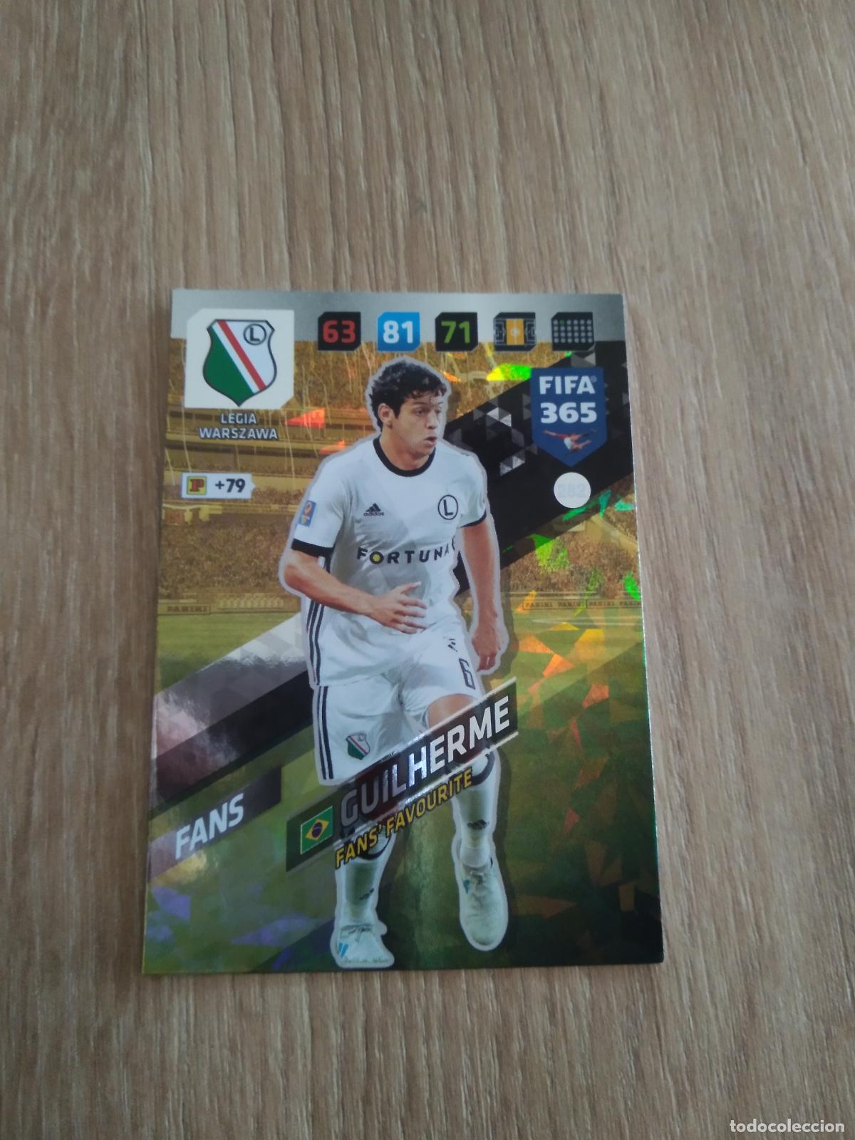 Cromos de F&uacute;tbol: 282 GUILHERME LEGIA WARSZAWA CROMO FUTBOL PANINI ADRENALYN 17-18 FIFA 365 2017-2018