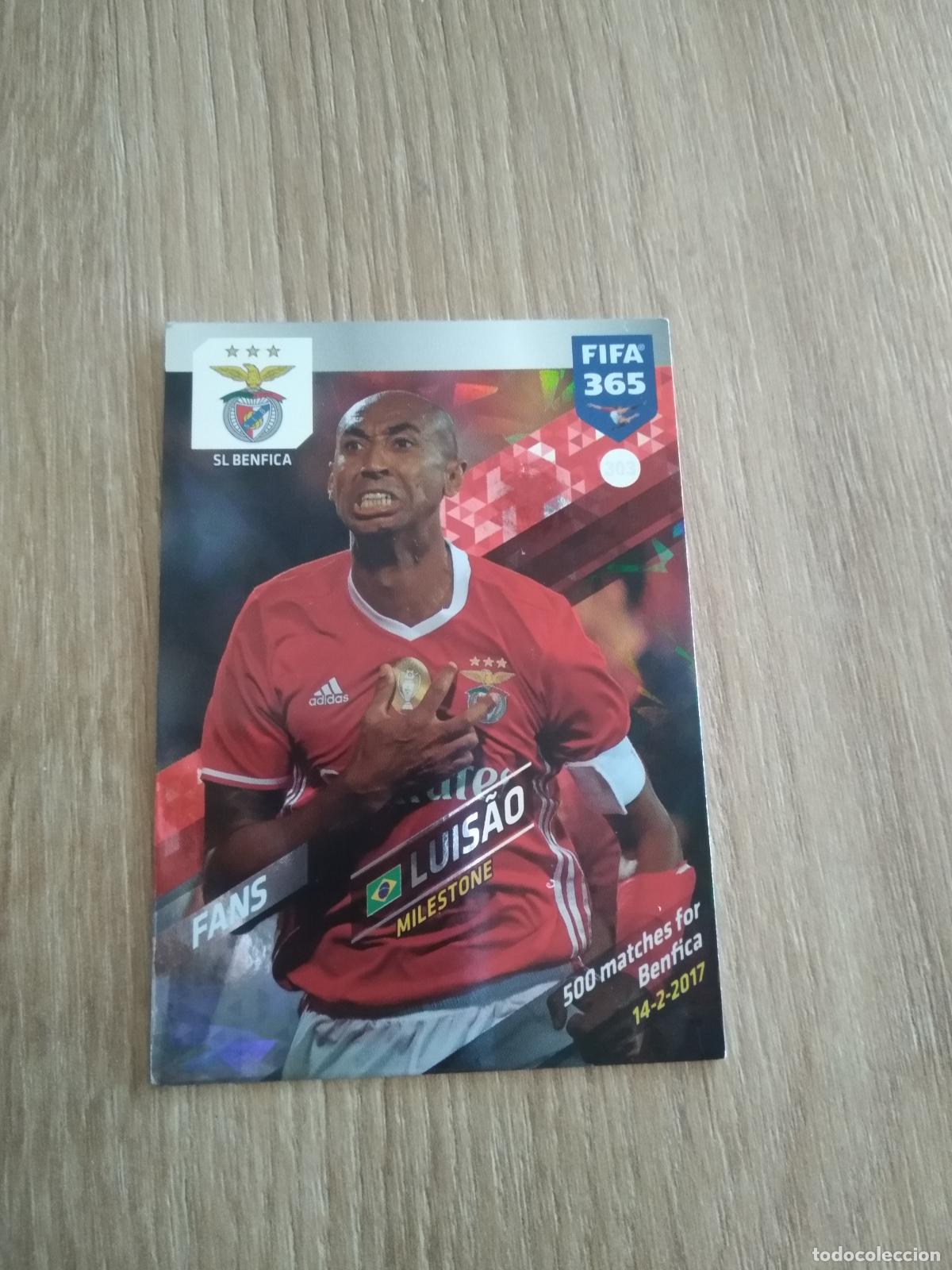 Cromos de F&uacute;tbol: 303 LUISAO BENFICA CROMO FUTBOL PANINI ADRENALYN 17-18 FIFA 365 2017-2018